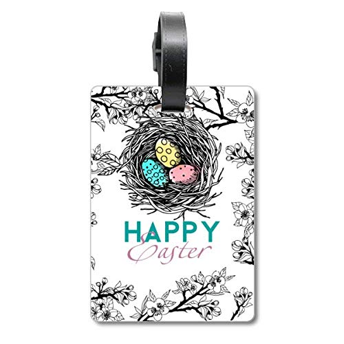 Étiquette pour valise Happy Easter Religion, le cadeau de voyage spirituel
