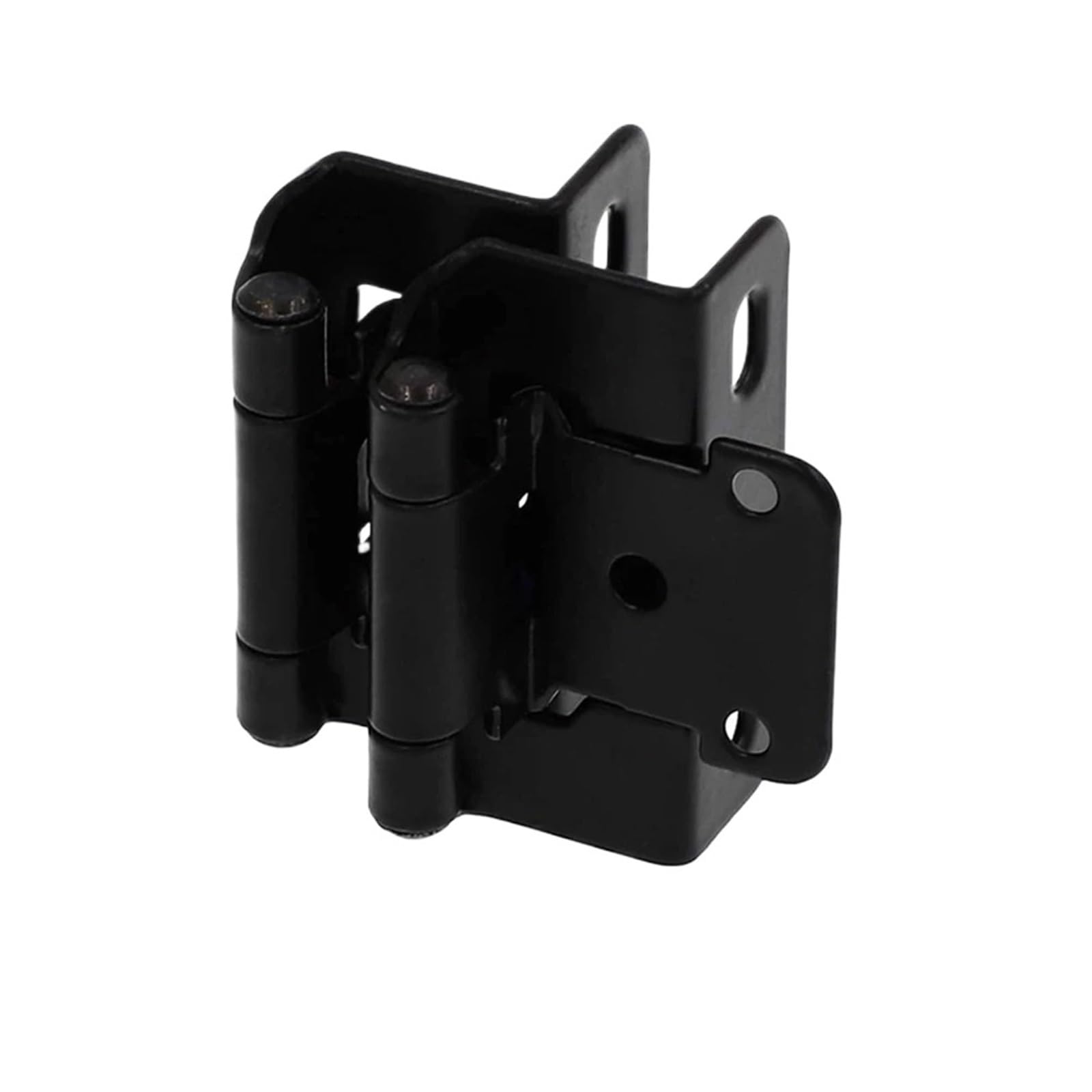 2pcs 1/2inch Spring Hinge Cabinet Hinges(Matte Black)