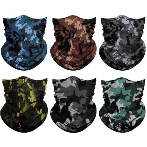 Image of Neck Gaiter for Men Women Headwear Bandana Head Wrap Face Scarf Mask Cover Warmer Balaclava-Seamless & Versatile