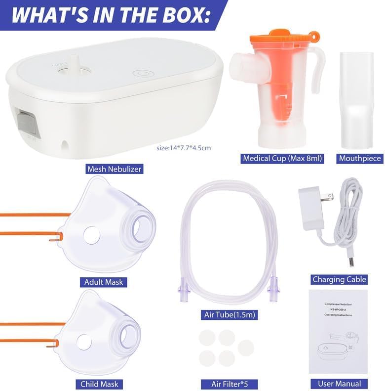 Balabling Portable Nebulizer Steamer Machine for Adults and Kids Balabling Portable Nebulizer Steamer Machine for Adults and Kids