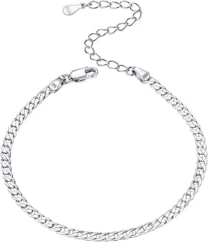 ChicSilver 925 Sterling Silver Cuban Link Bracelet for Women ChicSilver 925 Sterling Silver Cuban Link Bracelet for Women