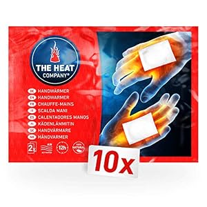 THE HEAT COMPANY Handwärmer - 10 Paar - EXTRA WARM - Taschenwärmer Wärmepads - Fingerwärmer: 12 Stunden warme Hände - luftaktiviert