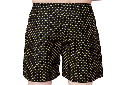 Image of Men's Cotton Printed Regular Fit Boxer Shorts | Soft & Breathable Innerwear | Comfortable Boxers | Lightweight & Stylish Nightwear