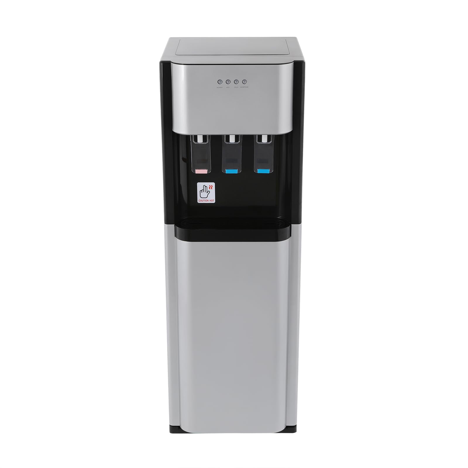 Distributore di acqua calda da 450 W con carico a pavimento, caldo freddo e temperatura ambiente, tre funzioni, erogatore elettrico di acqua calda per casa, ufficio, camera da letto