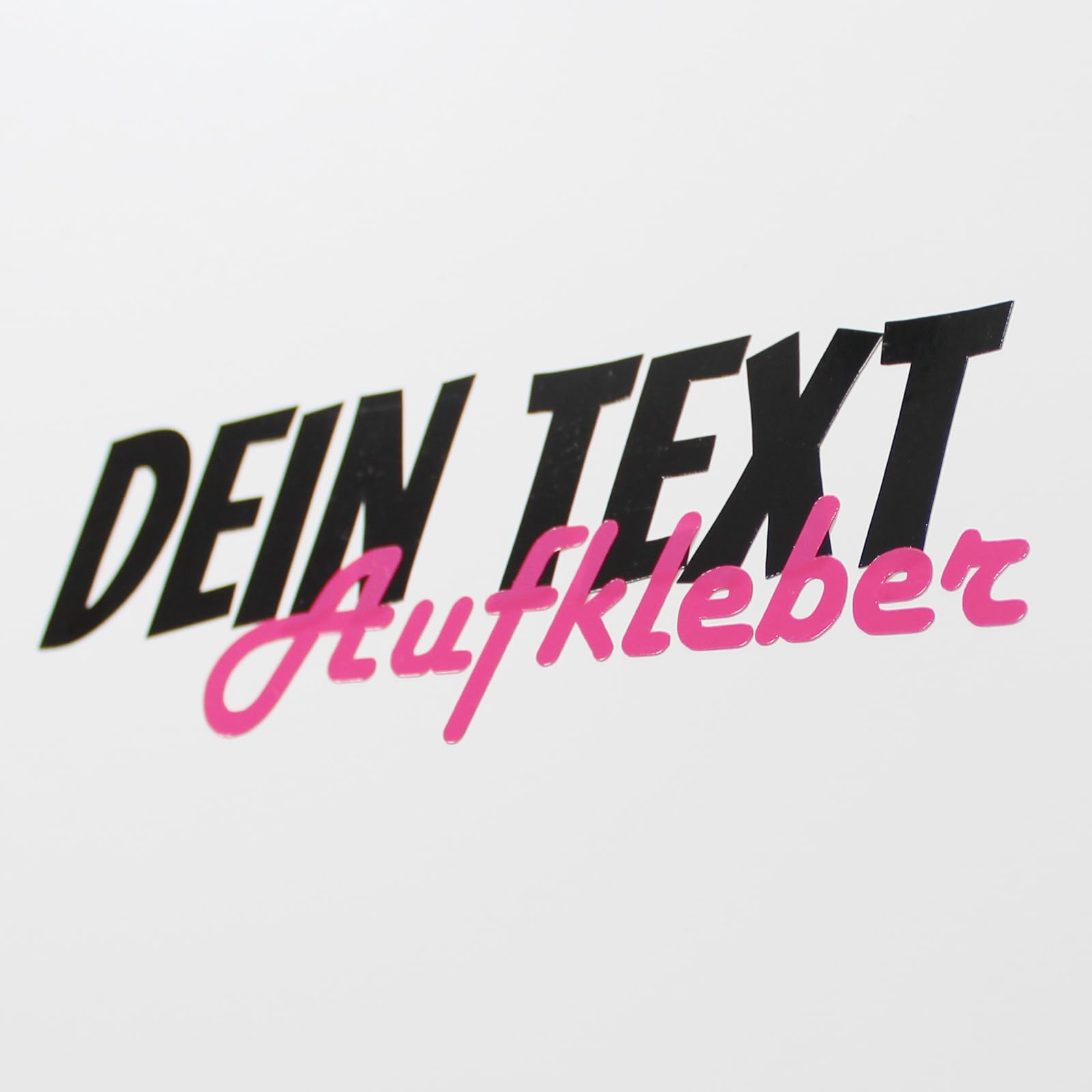 Autoaufkleber mit Wunschtext – Aufkleber selbst gestalten mit Vorschau | Sticker für Fenster, Tür, Motorrad – konturgeschnitten & wetterfest – 10–100 cm personalisierbar