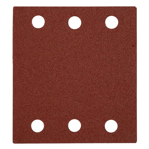 Original Einhell Set de papeles de lija de 12 piezas (accesorios de lijadoras orbitales, 12 papeles de lija, 102 x 114 mm, cada vez 2x P40, P60, P80, P120, P180, P240, cierre de gancho y bucle)