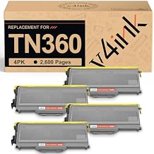 v4ink Compatible Toner Cartridge Replacement for Brother TN360 TN330 Work with HL-2140 HL-2170W DCP-7030 DCP-7040 MFC-7340 MFC-7345N MFC-7440N MFC-7840W Printer, 4-Pack