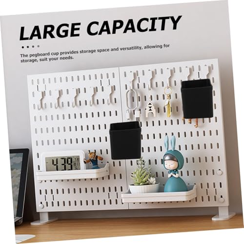 Organisateur Pegboard Noir pour Libérer l'Espace de Travail Encombré - 4