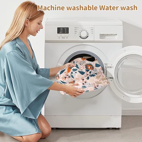 XUXLEKK Cojin Lactancia, Almohada de Amamentação, Cojín de Lactancia Multifuncional con Correa de Cintura Ajustable y Valla de Seguridad, Funda de Almohada Extraíble de Algodón 100% (Patrón de León) - imagen 7