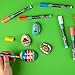 TULIP-33701 Fabric Paint Markers Rainbow 15 Pack, for Permanent Color on Fabric, Wood, Rocks