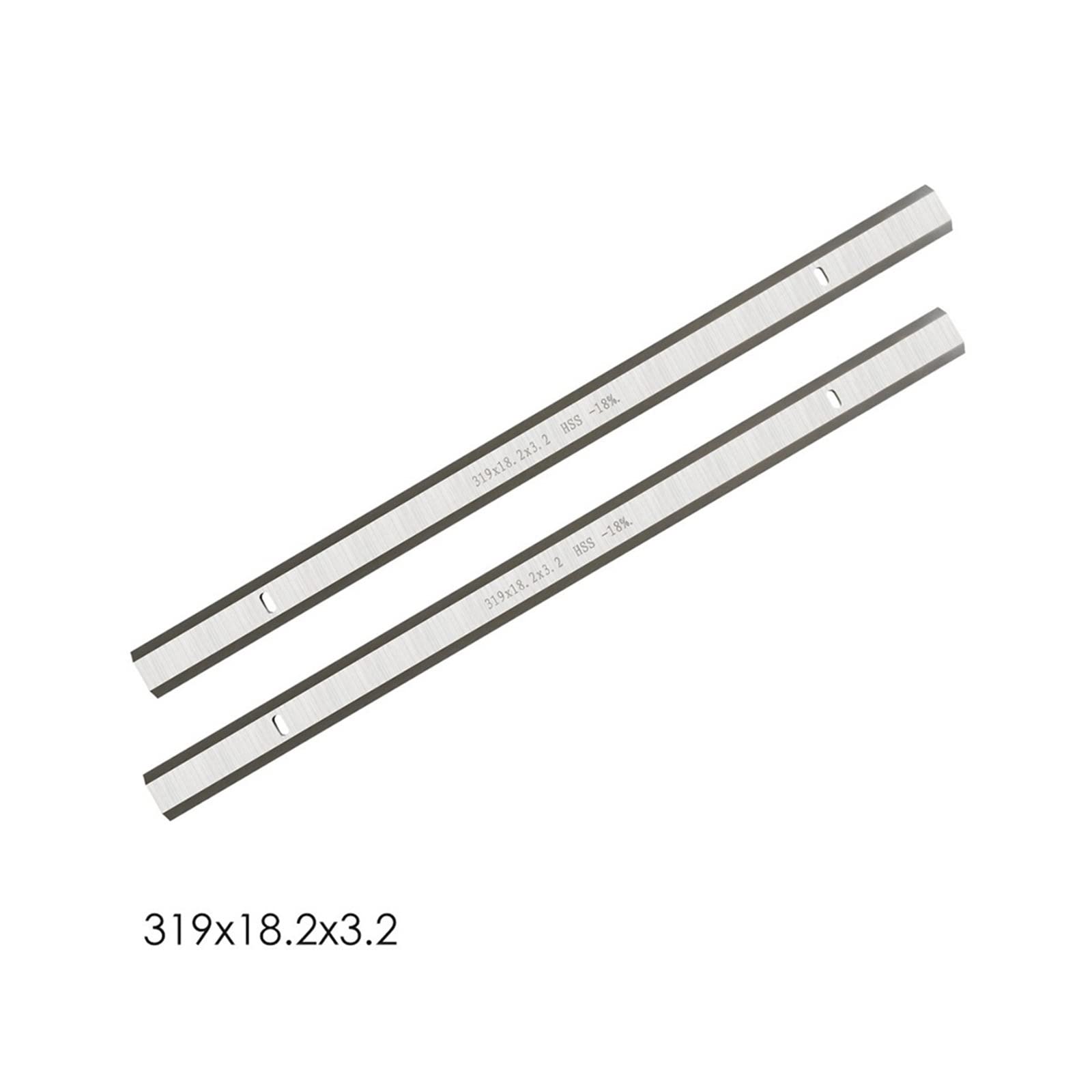 Lot De 2 Lames De Rabot HSS 18% - 318 X 12 X 2 Mm - Pour Rabot Stationnaire RYOBI RAP1500G - Fabriqué En Allemagne - 11