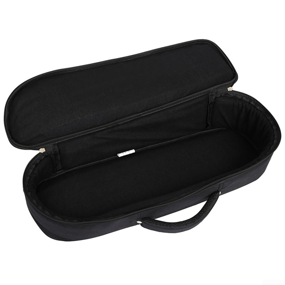 DAZZLEEX Portable Trumpet Bag, zaino impermeabile morbido custodia in ottone accessori strumenti con tracolla nera 57 x 17 x 13cm