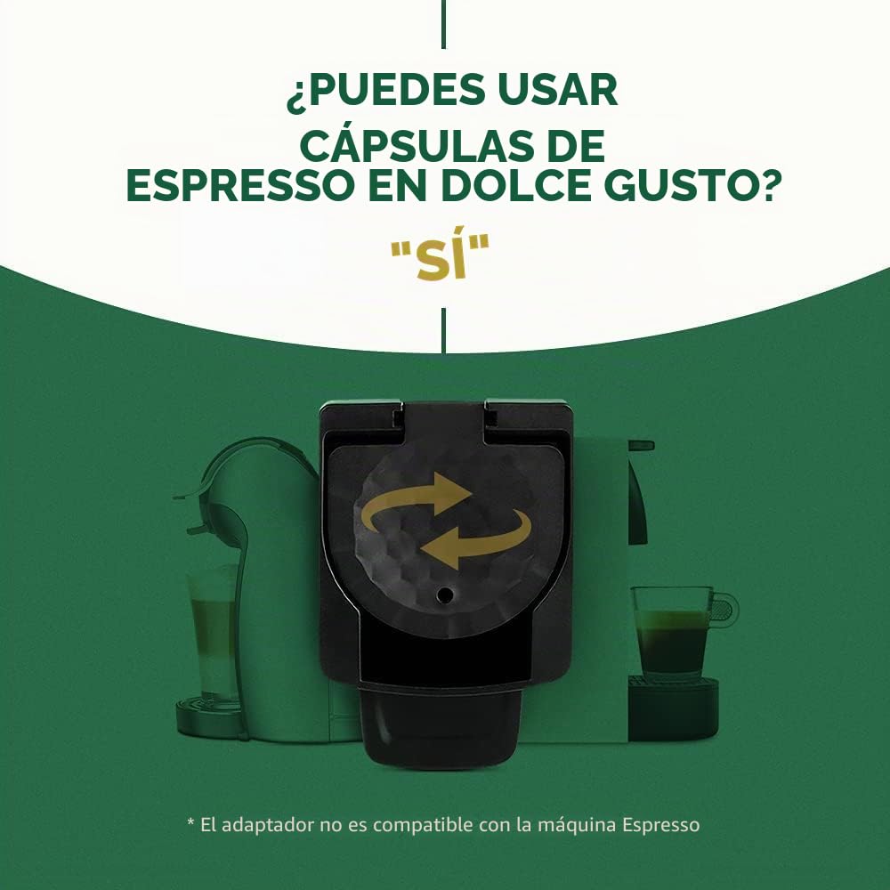 Support de convertisseur d'adaptateur de dosettes de café réutilisables pour capsules Espresso Original Line Compatible avec les brasseurs Dolce Gusto (capsulas)