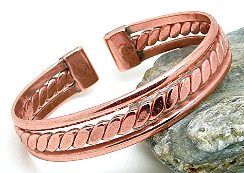Pulsera de cobre con imanes - modelo Irma