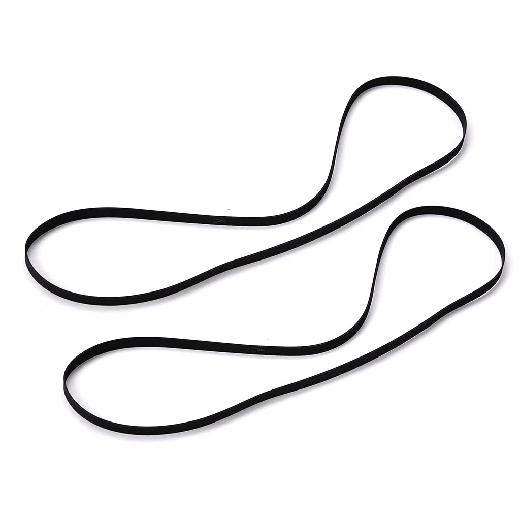 Alnicov Lot de 2 courroies de rechange pour lecteur de disque vinyle rétro compatible avec tous les types de platines à courroie - 200 mm de long