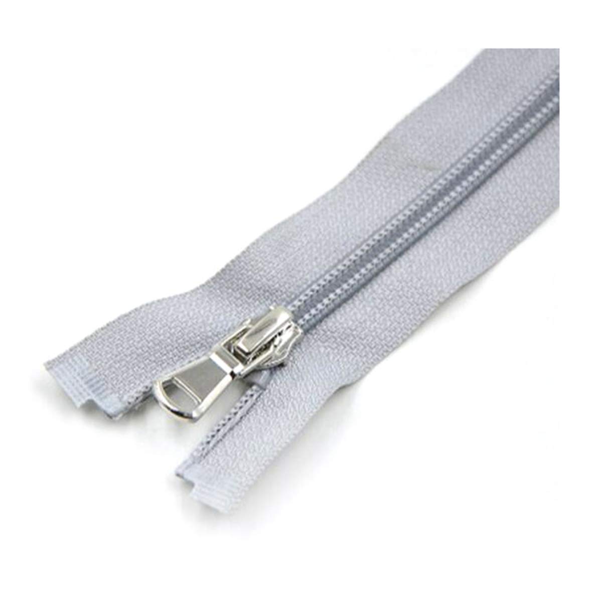 DSESS Zippers,Zipper Tape#5 Metallic Nylon Coil Zippers,1Pcs Sewing Zippers, Supplies Zippers for DIY Sewing Craft Tailor Bag Garment(Gray.)