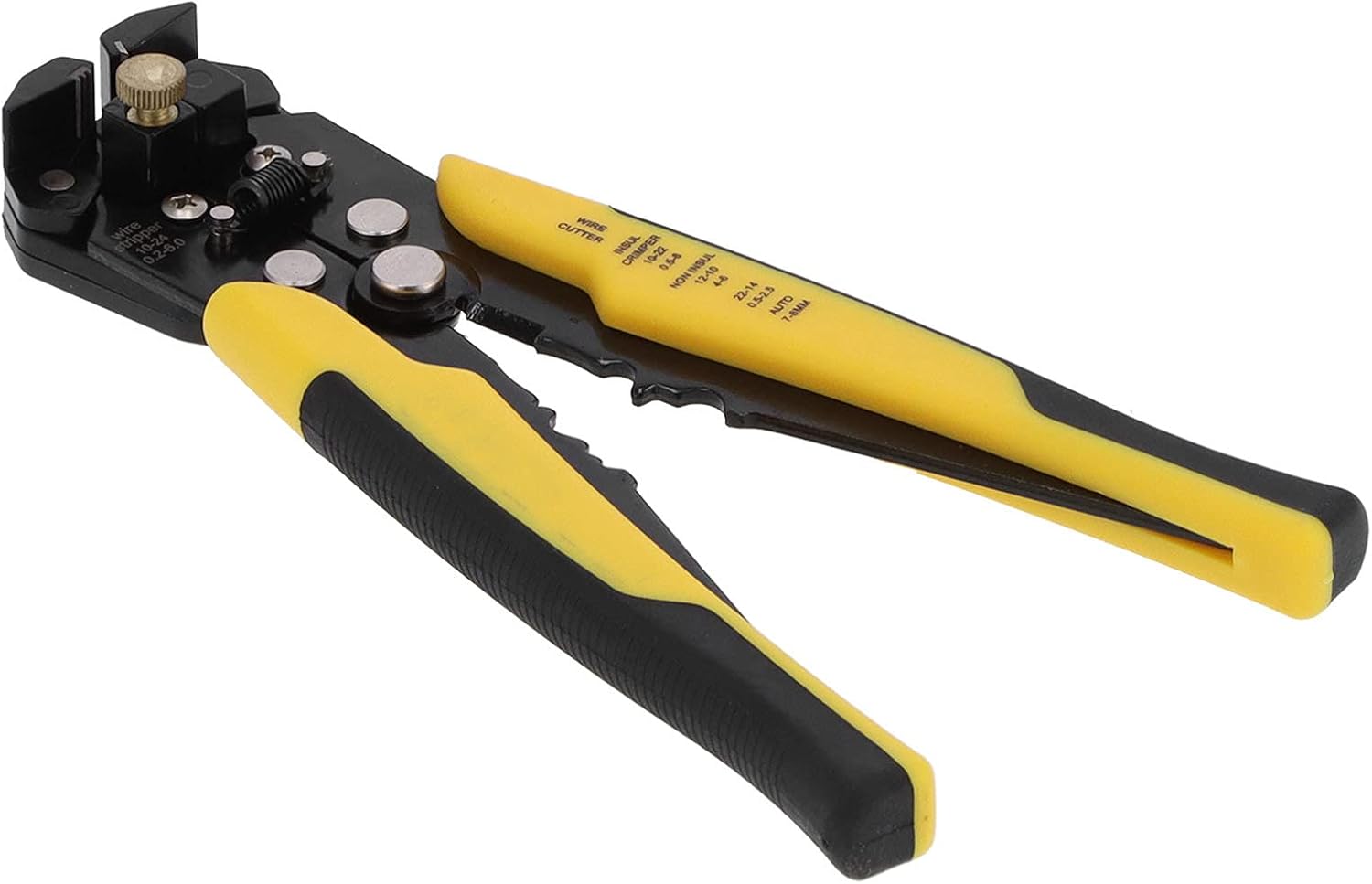 Wire Stripper Crimping Plier Multi Function High Carbon Steel Cable Cutter Wire Stripper Crimper for Middle Wire Stripping with T Shaped Wire Stripping SS 41 Blade