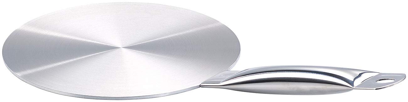 Rosenstein & Söhne Padelle da chef - adattatore induzione: Universale- Piastra adattatrice per piani cottura a induzione, Ø 20 cm, velocemente caldo, per tutti i tipi di pentole (piastra a)