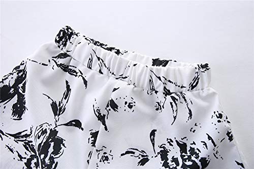 Image of Mud Kingdom Toddler Girls Sleeveless Tank Top and Shorts Set 2 Piece Floral Casual Summer Outfits