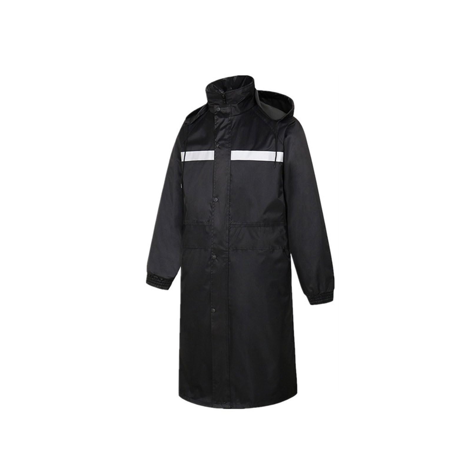 Impermeable reflectante largo con capucha for adultos, chaqueta de seguridad de una pieza for pesca y trabajo, ropa impermeable for hombres y mujeres. chaleco reflectante