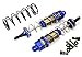 C31547BLUE Alloy Machined HD Big Bore Shocks (2) 122mm for 1/8 Scale Off-Road