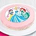 Dekobck topper na tort Disney Princess wysokiej jakości od dekoracji tortu – jadalna topper na tort | 1 opakowanie (1 x 13 g) | topper na tort urodziny dziewczynki | topper na tort na urodziny dziecka