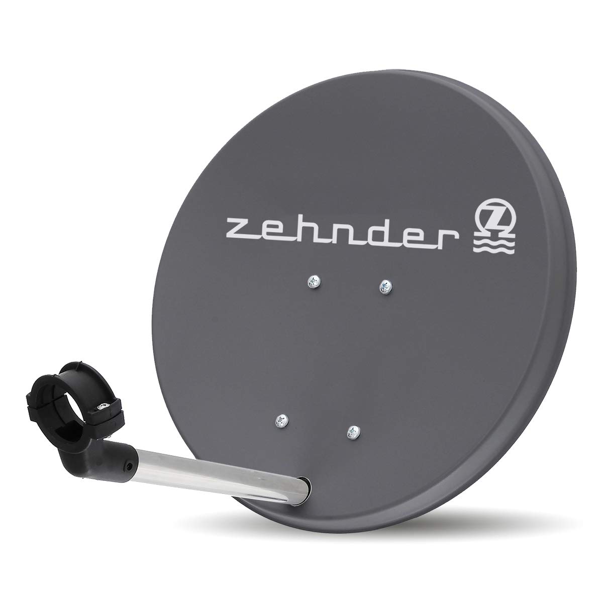 Digitale Camping Sat Anlage Spiegel 40 cm Single LNB 0,1 dB + Koaxialkabel 10m Kabel Sat Finder Balkon Caravan Mobil Schüssel Antenne für HDTV HD Sky 3D 4K