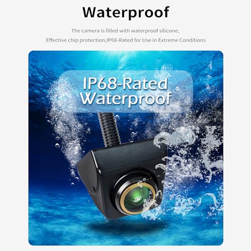 Image of GoolRC Backup /Front View Camera, 360 Adjustable Angle 170 Wide Angle Fisheye 1080P Night Vision, IP68 Waterproof /Night Vision /AHD1080P /High-definition CVBS for Cars Pickup Trucks SUVs RVs Vans