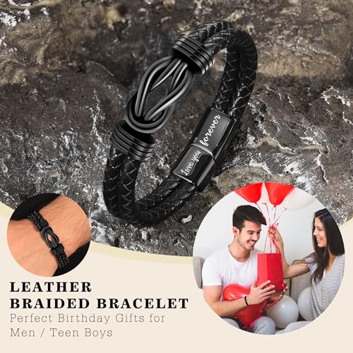 Pulsera de cuero para hombre regalo cumpleaños miniatura 7