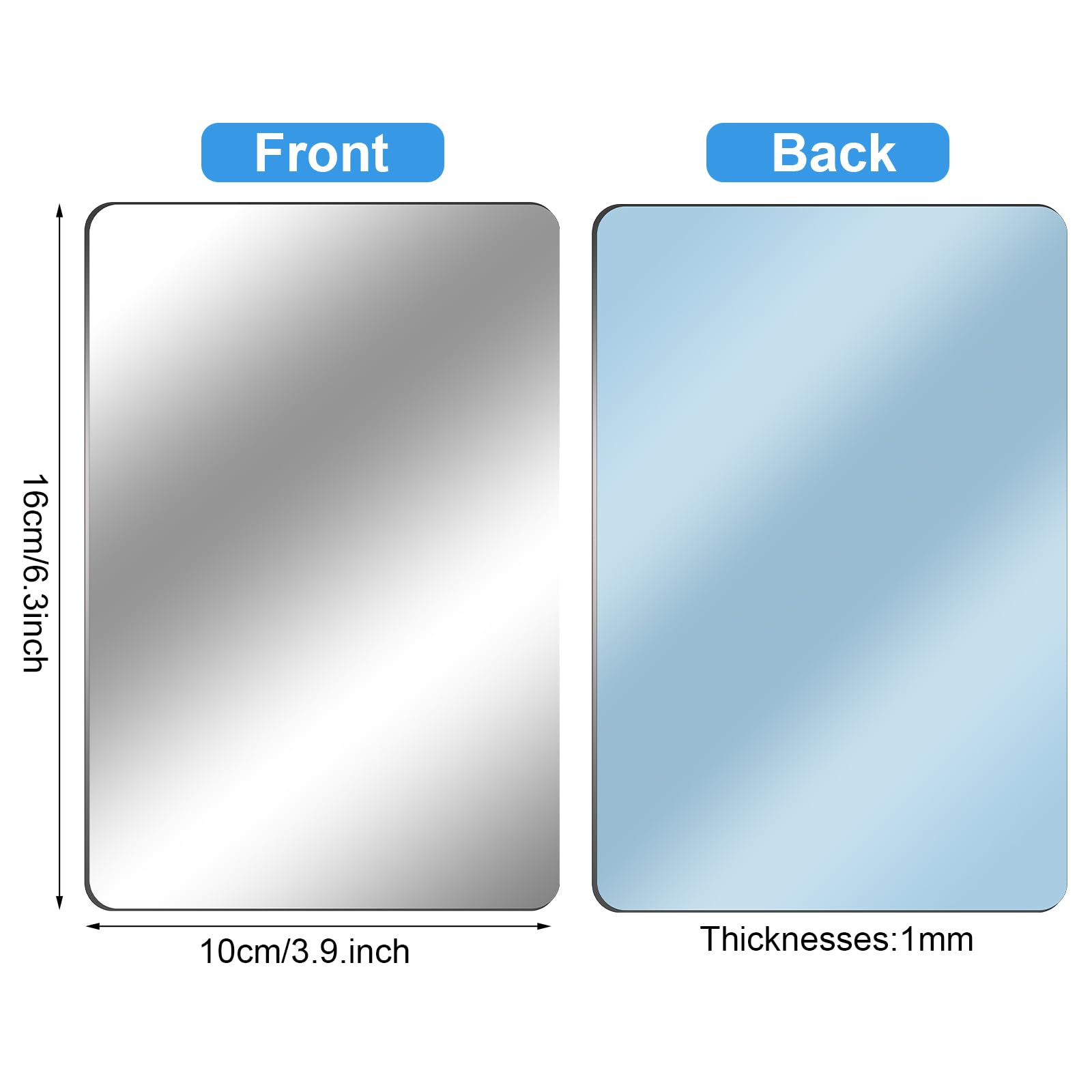 FunStick Pellicola a Specchio Fogli per Specchi Flessibili Adesivo Murale Specchi Autoadesivi DIY 30CM X 7M Adesivi in Plastica per Specchio Riflettente senza Vetro per Porte Muro Piastrelle Bagno
