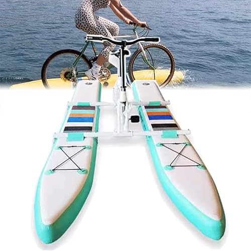 Wlikoci Lake Water Bicycle Single Pedal Sightseeing Leisure Inflatable Kayak Water Scooter Portable and Suitable for Sports Leisure Fishing Scooter