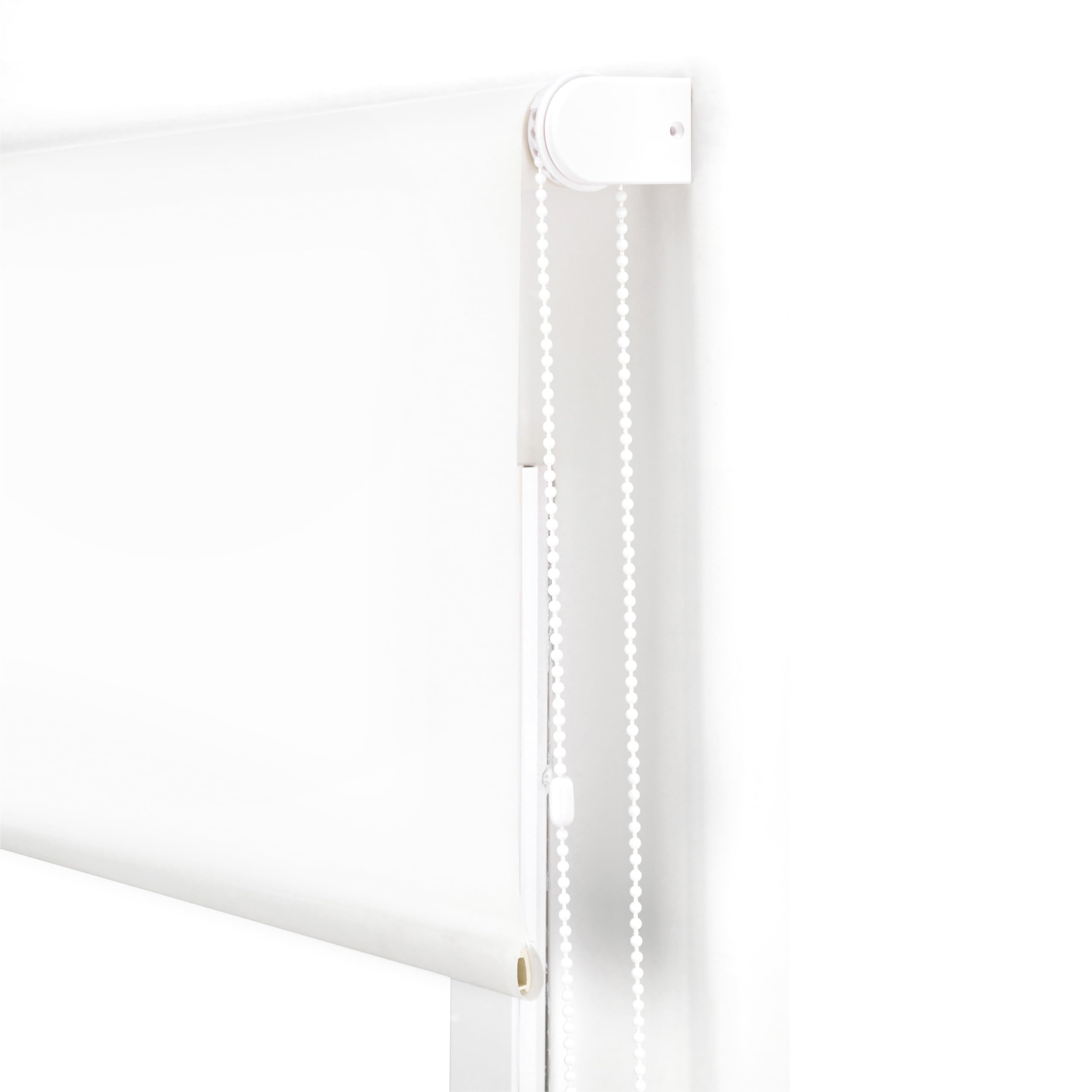 Blindecor Ara | Lichtdurchlässiges Rollo | Weiß | 170 x 175 cm (BxH) | Stoffgröße 167 x 170 cm | Rollos für fenster
