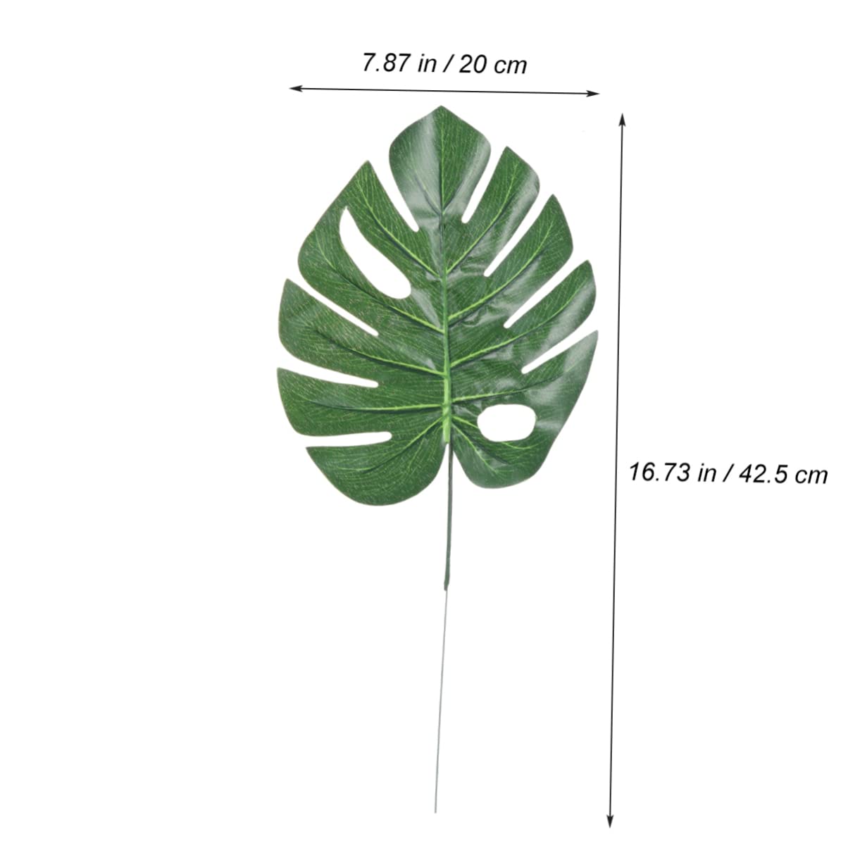 PRETYZOOM 60pezzi Foglie Artificiale Monstera Verde Da Decorazioni Per Casa e Giardino Atmosfera Tropicale Autentica Per Composizioni Floreali e Feste