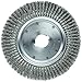 Weiler 09870 12" Standard Twist Knot Wire Wheel, 023" Steel Fill, 2" Arbor Hole, Made in The USA (Pack of 2)
