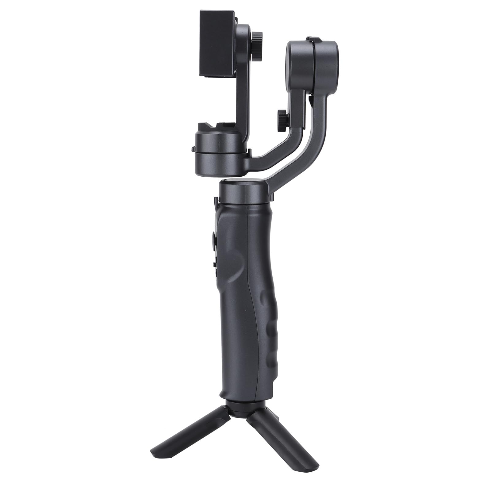 Acouto F6 Stabilizer with mini tripod attached