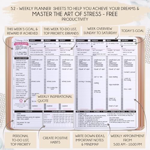 2027 Planner Weekly and Monthly & Manifestation Journal for Women - 3