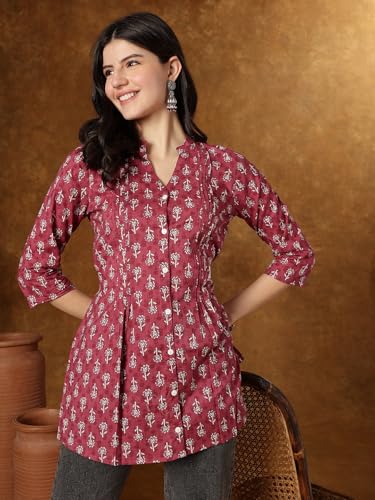 Image of Janakdulari Fashion Cotton Printed Top for Women and Girls (JDC-307)|| Party Office Home College Jean Wear
