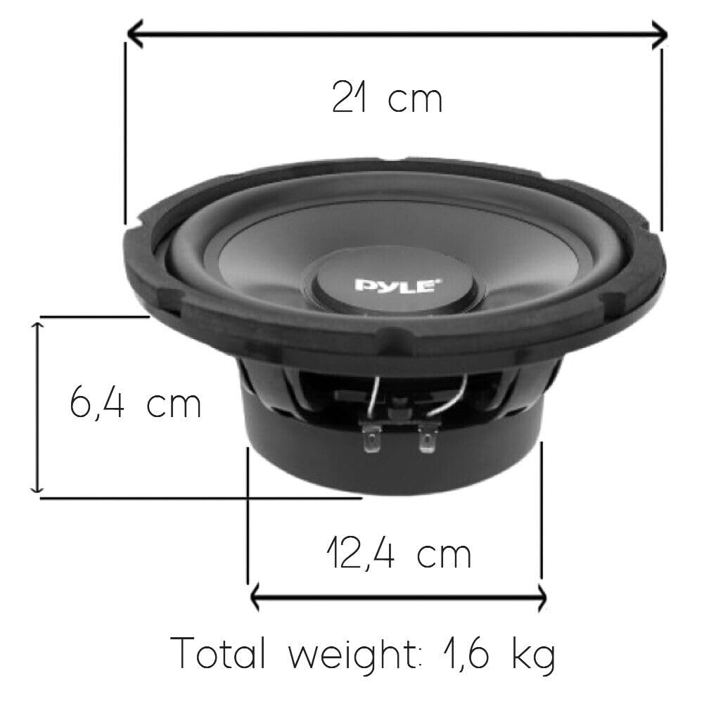 1 PYLE PLBW84 Sub subwoofer Coche Azul de 300 vatios rs y 600 vatios 1 PYLE PLBW84 Sub subwoofer Coche Azul de 300 vatios rs y 600 vatios