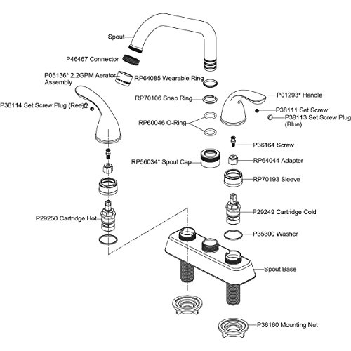 Elkay Lk2000Cr Laundry/Utility Deck Mount Faucet And Lever Handles, Chrome #TOP2