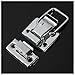 GOSONO 4Pcs/lot Silver Fastener Toggle Latch Catch Chest Case Suitcase Boxes Chests Trunk Lock Clip Clasp Trinket Tool Practical Locks