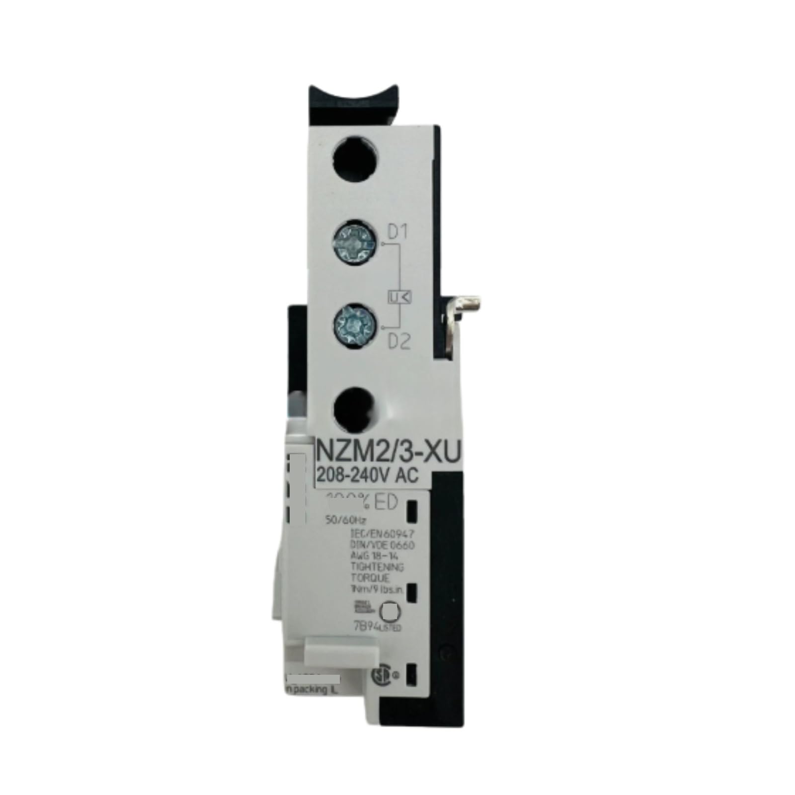 HKEJSJWA Circuit Breaker Accessories NZM2/3-XU208-240AC, NZM2/3-XU 208-240AC Molded-case Circuit Breaker Undervoltage Coil