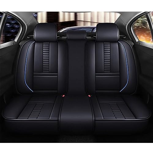 Miniatura 4 de Juego completo de 5 fundas de asiento de automóvil para Chevrolet Chevy Silverado 1500 2016, protectores de asiento delantero y trasero, de piel