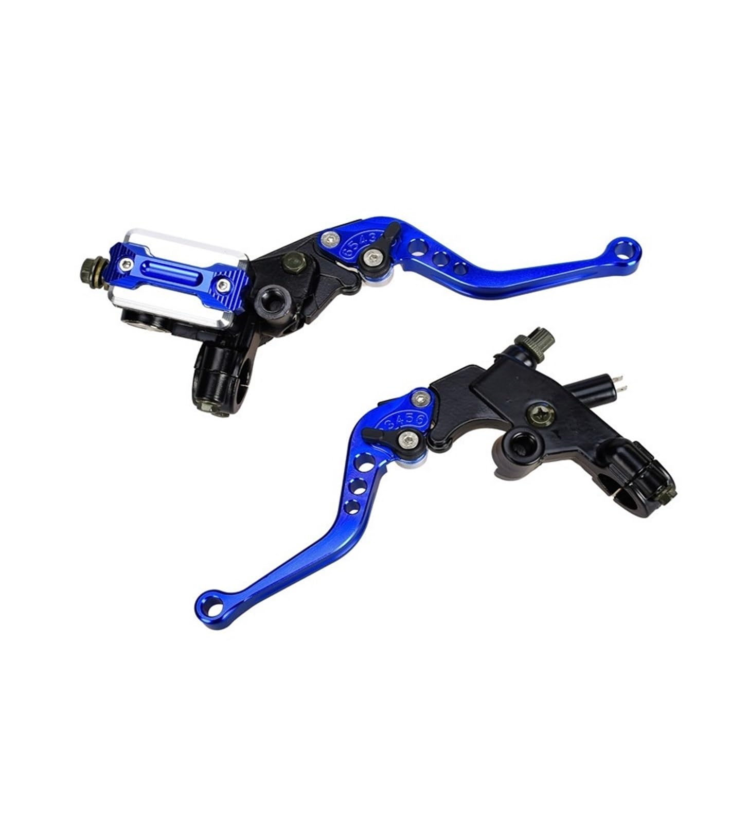 Levier d'embrayage moto de précision et kit de frein bleu
