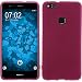 Produktbild PhoneNatic Case kompatibel mit Huawei P10 Lite - pink Silikon Hülle matt + 2 Schutzfolien
