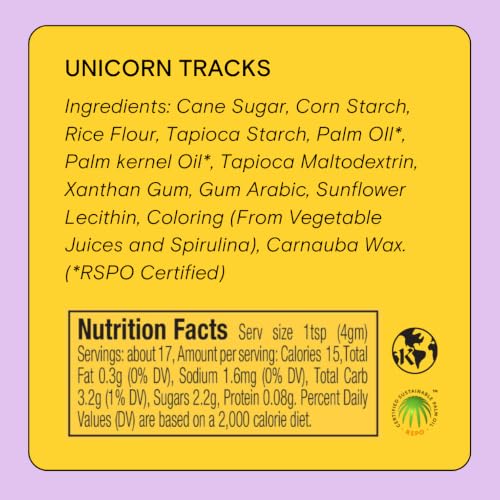 Image of Supernatural Unicorn Tracks Sprinkles, Dye-Free Vegan Confetti Mix, 3oz