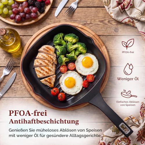 Foto von EvoFar Grillpfanne 28 x 28 cm mit Ausguss