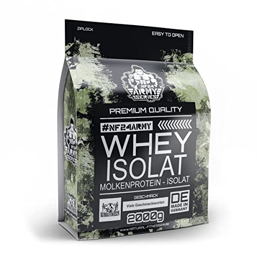 NF24 Whey Isolate 2Kg Geschmacksneutral | Whey Protein ohne Süßungsmittel | Aspartamfrei | Molkenproteinisolat | ohne Zusatzstoffe | Neutrales Proteinpulver