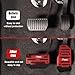 PACLVIO 2PCS Non-Slip Car Pedal Covers, Premium Aluminum Alloy Gas and Brake Pedals Covers for Safe Driving, Automatic Transmission Pedal Covers Replacement Kit, Universal Car Accessories for Most Car