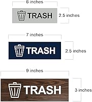 Vista 7 de Letrero básico de basura (negro) - Pequeño paquete de 1