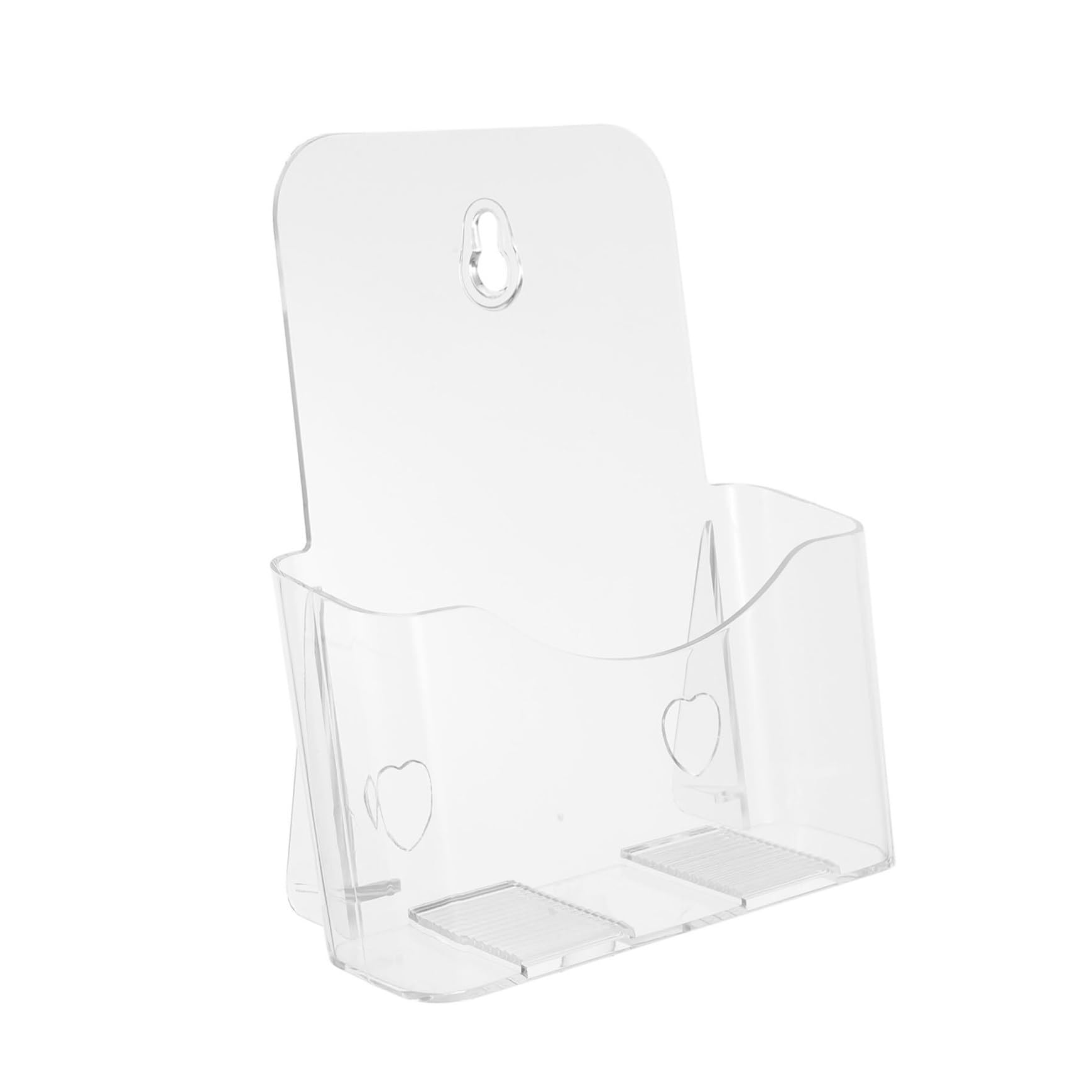 Zeitungsständer Acryl-Prospekthalter for die Arbeitsplatte, Wandmontage, transparenter Zeitschriftenständer zur Präsentation von Flyern, Broschüren und Dokumenten zeitungshalter